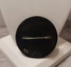 Beautiful Vintage Russian Hand Painted Black Lacquer Brooch