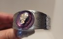 Very Cool! Vintage Mercury Dime And Lucite Cuff Bracelet