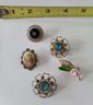 Vintage Scatter Pin Collection Incl Enamel And Signed West Germany