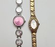 Women's Pink Decade Watch And Gold Tone Ashley Watch