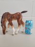 Vintage Signed Imperial Porcelain Factory Horse Figurine. Gorgeous. Perfect!