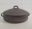 Oh My!! Vintage MCM 60s Dansk Flamestone Fluted Brown Excellent Condition