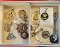 Vintage Pendants And More Including Sterling Silver Hex Good Luck Charm
