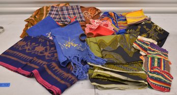 Assortment Of Conversation Piece Linens, Appear Mainly South American