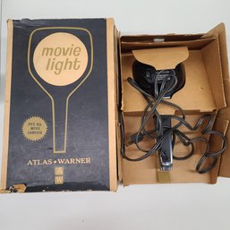 Vintage Atlas Warner Movie Light Untested