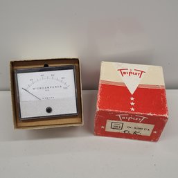 Vintage Triplet Microamperes Meter Untested