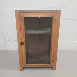 Antique Wood And Screened Hutch