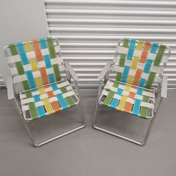 Vintage Folding Lawn Or Beach Chairs