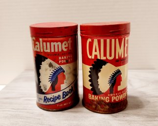 Vintage Calamut Baking Powder Tins