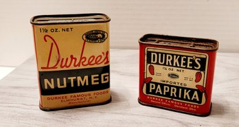 Vintage Durkee's Spice Tins