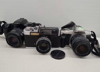Minolta And Yashica 35 Cameras