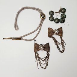 Unique Vintage Bolo And Vintage Project Jewelry Pieces