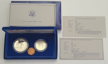 Vintage Silver And Half Dollar Liberty Coin Set