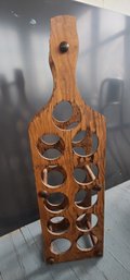 Vintage Wooden Wine Rack GIVE HER A CUTE PAINT JOB
