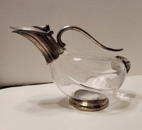 Why Serve Wine In An Ordinary Bottle When You Can Use This Cool Mcm Silver Plated Crystal Duck Decanter!