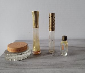 Vintage Perfume Bottles And Vaseline Jar Incl Fabergette