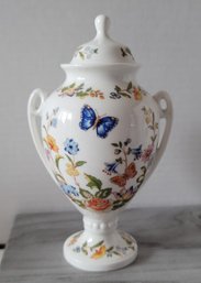 Beautiful Vintage 90s Aynsley Cottage Garden Bone China Lidded Vase/Urn