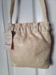 Vintage 50s-60s NOS Lumured Lucite Mesh Handbag