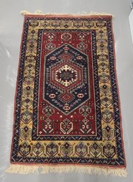 Vintage Wool Rug Approximately 6x4 Feet