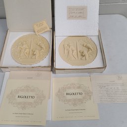 Rigoletto Hand Made Ivory Alabaster Plates