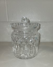 Vintage 60s Waterford Lismore Biscuit Barrel  Height: 6 In Width: 5 In  Made In Ireland Excellent Condition