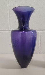 Gorgeous Vintage MCM Hand-blown Purple Vase Excellent Condition
