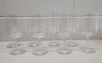 Vintage Lenox Horizon Crystal Wine Glasses Set Of 8 Excellent Condition