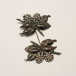 Vintage Double Ended Floral Brooch