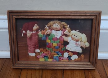 And A Weird Vintage Framed Cabbage Patch Kids Framed Photo