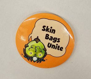 WEIRD AND MY FAVE THING EVER Vintage Skin Bags Unite Pin