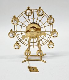 24kt Gold Plated Ferris Wheel With Austrian Crystals