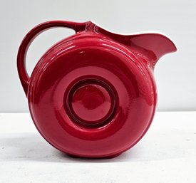 PERFECT Vintage HALL USA Cherry Red Ceramic Pitcher