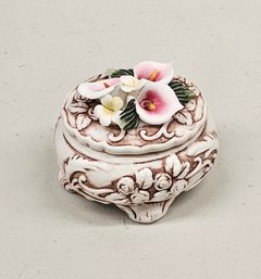 Darling Vintage Dedicated Lily Porcelain Trinket Box