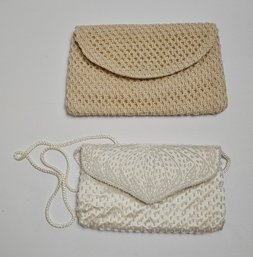 Vintage Beaded Purse And Crocheted Clutch