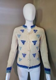 1950s Orbach's Made In Italy Mohair Cardigan Sweater