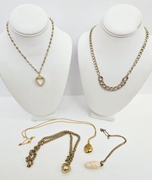 Vintage Gold Tone Necklaces Including Ann Klein