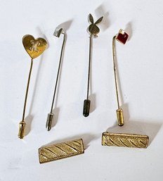 Vintage Stick And Bar Pins Including Playboy Bunny