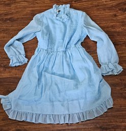 1960s Union Label Jonathan Logan Petite Dress With Sheer Sleeves