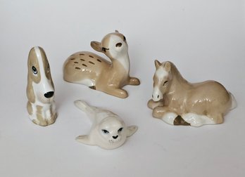 Vintage Szeiler Deer Seal Horse Dog Figurines SEAL LOOK A LITTLE MAD