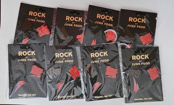 8 New Packages Of David Bowie Enamel Pins  Rock By Junk Food Clothing