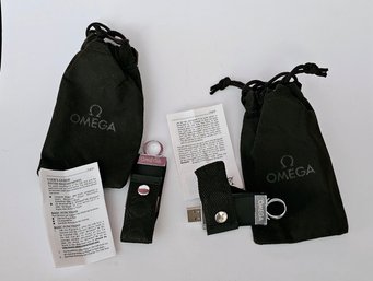 2 New Omega Watch Memory Stick Keychains
