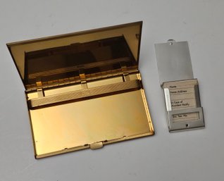 Vintage Volume Cigarette Case And Match Case