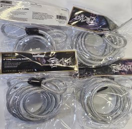 4 New Tru-Bolt 6 Foot Security Cable For Bikes Or Whatever You Are Locking Up NO JIDGEMENT