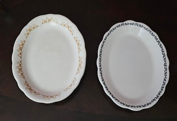 Darling Vintage Buffalo China Ceramic Serving Platters