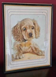 SUPRISE This Doggo Has Seen Things Adorable Vintage Lithograph