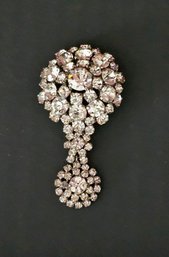 Vintage Signed Christian Dior Rhinestone Brooch THAT SPARKLE IS UNREAL