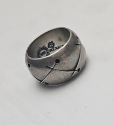 Vintage Taxco Mexico Sterling Silver Ring Size 7.75 6.7g