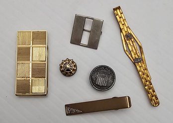 Vintage Tie Pins Including Sterling And More