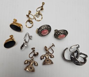 THE TELEPHONES Vintage Clip And Screwback Earrings