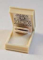 Vintage Celluloid Plastic Ring Box John Enright Philadelphia PA